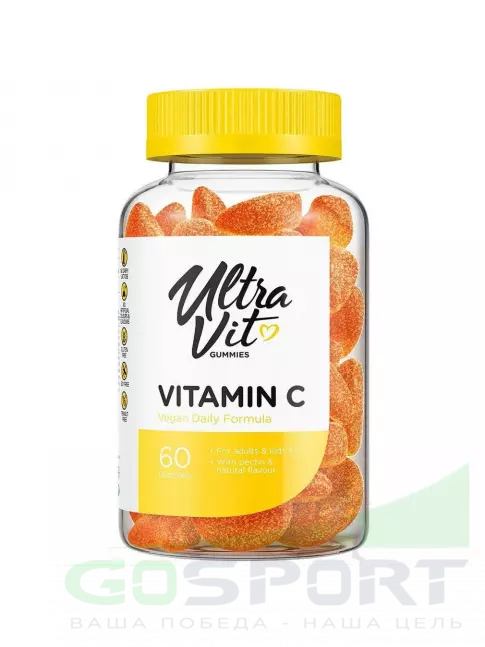 Витамин C UltraVit UltraVit Gummies Vitamin C 375mg 60 жевательных таблеток