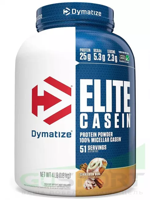 Казеиновый протеин Dymatize Elite Casein 1818 г, Булочка с корицей Казеиновый протеин Dymatize Elite Casein 1818 г, Булочка с корицей