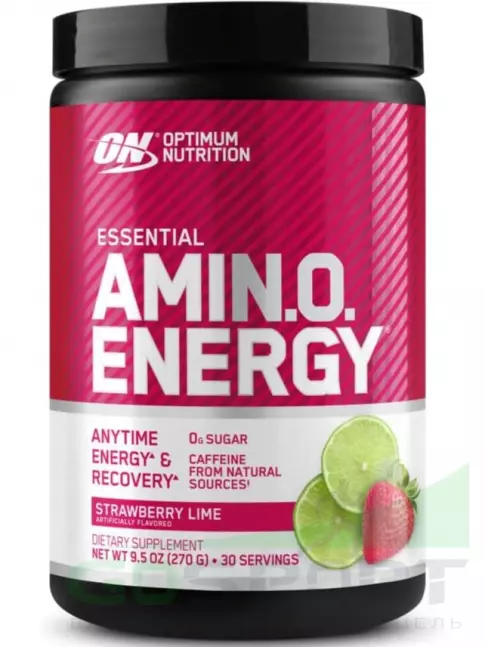Аминокислоты Optimum Nutrition Essential Amino Energy 270 г, Клубника - Лайм Аминокислоты Optimum Nutrition Essential Amino Energy 270 г, Клубника - Лайм