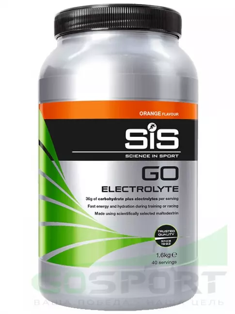 Изотоник SCIENCE IN SPORT (SiS) GO Electrolyte Powder 1600 г, Апельсин Изотоник SCIENCE IN SPORT (SiS) GO Electrolyte Powder 1600 г, Апельсин