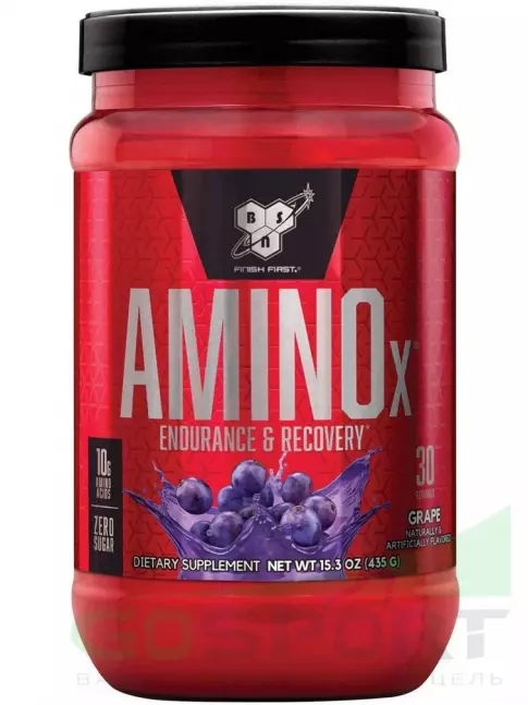 Аминокислоты BSN Amino-X 2:1:1 435 г, Виноград Аминокислоты BSN Amino-X 2:1:1 435 г, Виноград