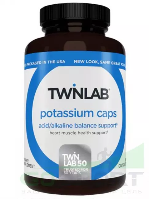 Калий Twinlab Potassium Caps 99 mg 90 капсул Калий Twinlab Potassium Caps 99 mg 90 капсул