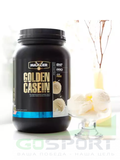 Казеиновый протеин MAXLER Golden Casein 907 г, Ванильный крем Казеиновый протеин MAXLER Golden Casein 907 г, Ванильный крем