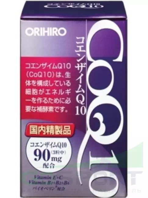 Коэнзим Q10 Orihiro Коэнзим Q10 (CoQ10) 90 мг 90 капсул Коэнзим Q10 Orihiro Коэнзим Q10 (CoQ10) 90 мг 90 капсул
