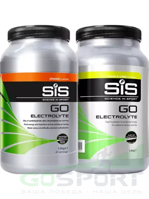 Изотоник SCIENCE IN SPORT (SiS) GO Electrolyte Powder 2 x 1600 г, Апельсин, Лимон-Лайм Изотоник SCIENCE IN SPORT (SiS) GO Electrolyte Powder 2 x 1600 г, Апельсин, Лимон-Лайм
