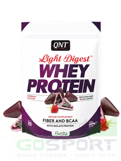 Комплексный протеин QNT Light Digest Whey Protein 500 г, Кьюбердон Комплексный протеин QNT Light Digest Whey Protein 500 г, Кьюбердон