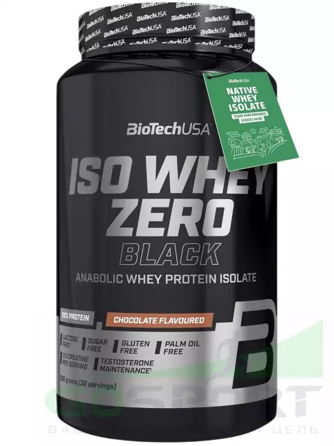 Изолят протеина BioTechUSA Iso Whey Zero Black 908 г, Шоколад Изолят протеина BioTechUSA Iso Whey Zero Black 908 г, Шоколад