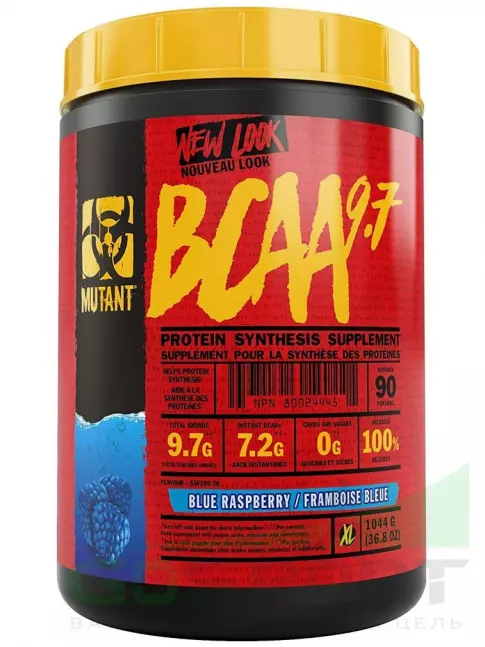BCAA Mutant Mutant BCAA 9.7 2:1:1 1044 г, Голубая малина