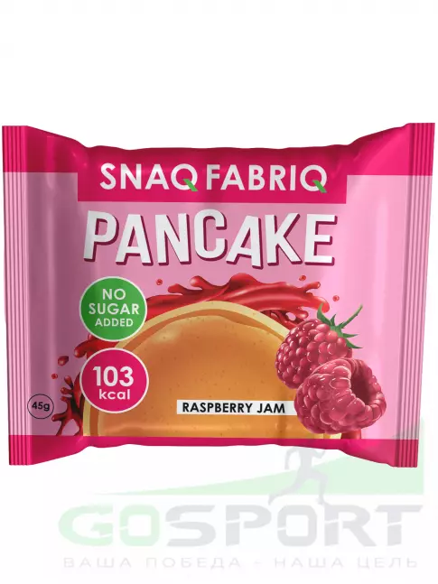 Протеиновый батончик SNAQ FABRIQ Панкейк с начинкой 4 х 45 г, Малиновый джем