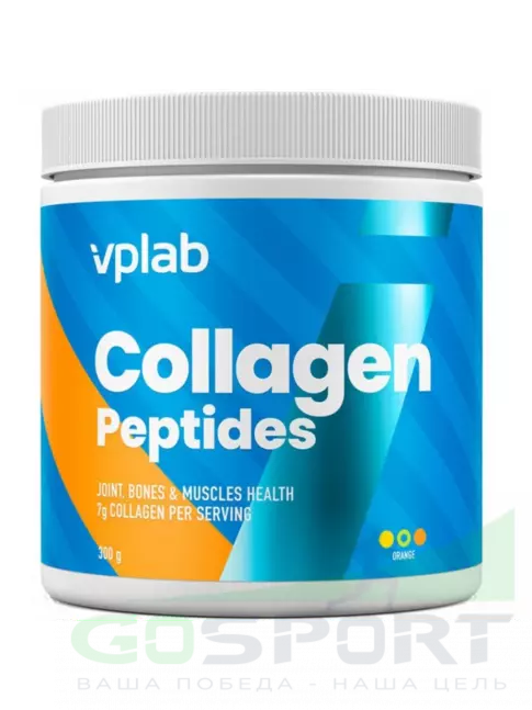 Коллаген гидролизованный VP Laboratory Collagen Peptides 300 г, Апельсин Коллаген гидролизованный VP Laboratory Collagen Peptides 300 г, Апельсин