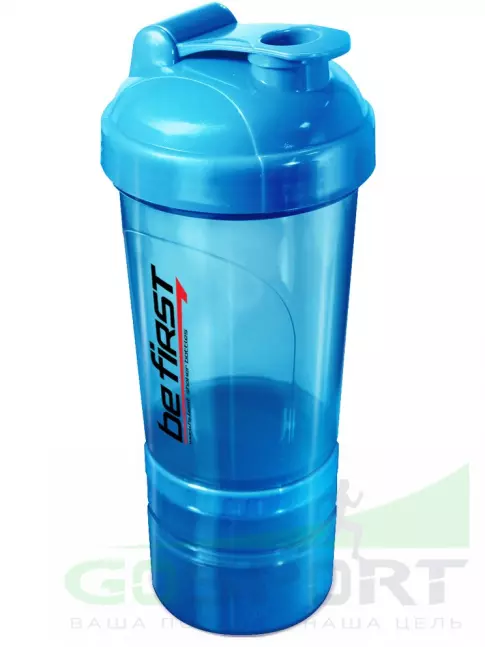 Шейкер 600 мл Be First Shaker 3in1 TS1352 500 мл, Синий Шейкер 600 мл Be First Shaker 3in1 TS1352 500 мл, Синий