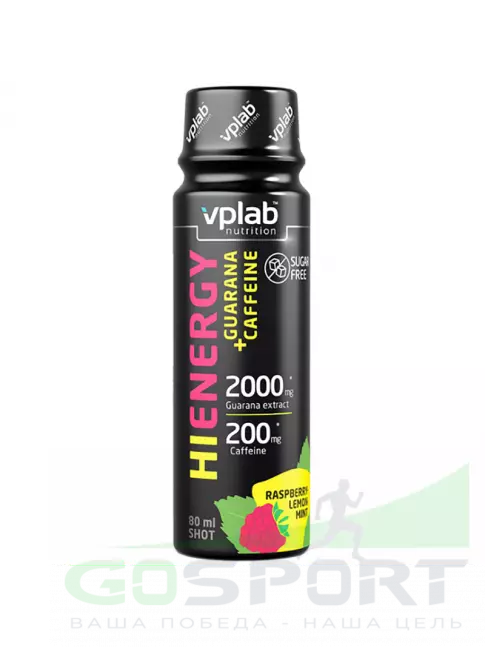 Гуарана VP Laboratory HiEnergy Guarana+Caffeine Shot 80 мл, Малина-Лимон-Мята Гуарана VP Laboratory HiEnergy Guarana+Caffeine Shot 80 мл, Малина-Лимон-Мята