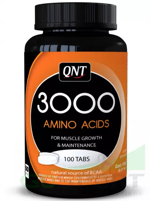 Аминокислоты QNT AMINO ACID 3000 MG 100 таблеток, Нейтральный