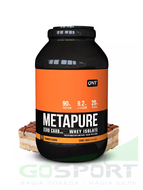 Изолят протеина QNT METAPURE ZERO CARB 2000 г, Тирамису Изолят протеина QNT METAPURE ZERO CARB 2000 г, Тирамису