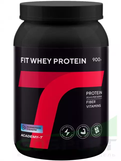 Сывороточный протеин Академия-Т Fit Whey Protein 900 г, Шоколад Сывороточный протеин Академия-Т Fit Whey Protein 900 г, Шоколад