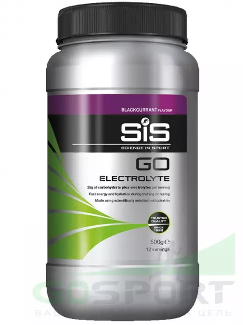 Изотоник SCIENCE IN SPORT (SiS) GO Electrolyte Powder 500 г, Черная смородина Изотоник SCIENCE IN SPORT (SiS) GO Electrolyte Powder 500 г, Черная смородина