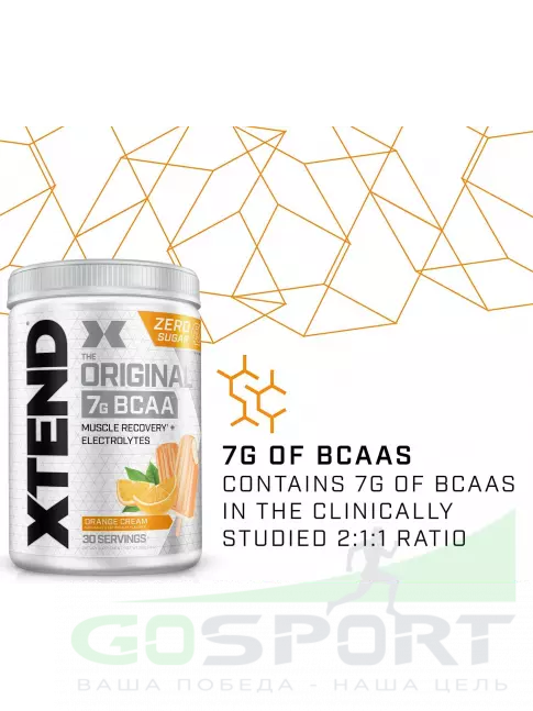 BCAA Xtend Xtend Original 2:1:1 375-432 г, Апельсин BCAA Xtend Xtend Original 2:1:1 375-432 г, Апельсин