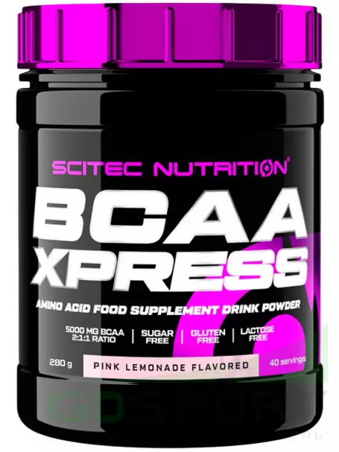 BCAA Scitec Nutrition BCAA Xpress 2:1:1 280 г, Розовый лимонад BCAA Scitec Nutrition BCAA Xpress 2:1:1 280 г, Розовый лимонад