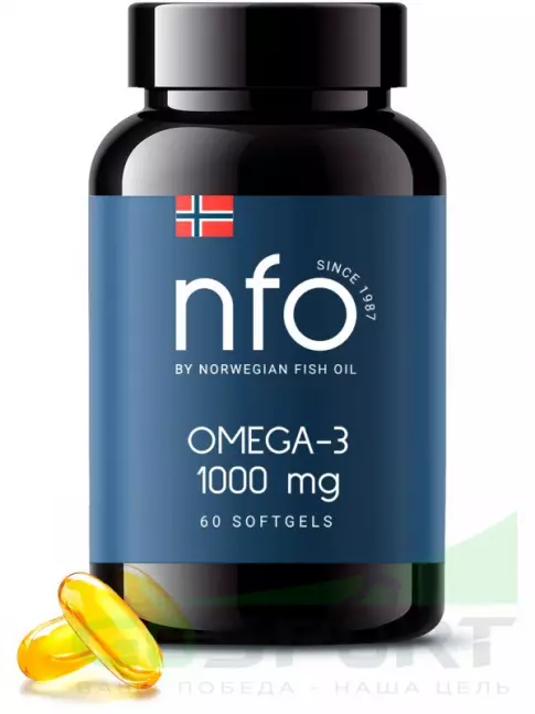 Омега-3 NFO Omega-3 1000 mg 60 капсул Омега-3 NFO Omega-3 1000 mg 60 капсул