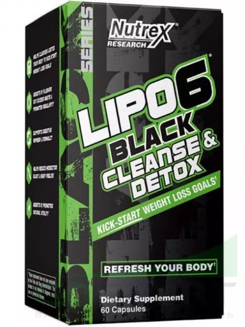 ЖКТ (Желудочно-Кишечный Тракт) Nutrex Lipo-6 BLACK CLEANSE-DETOX 60 капсул