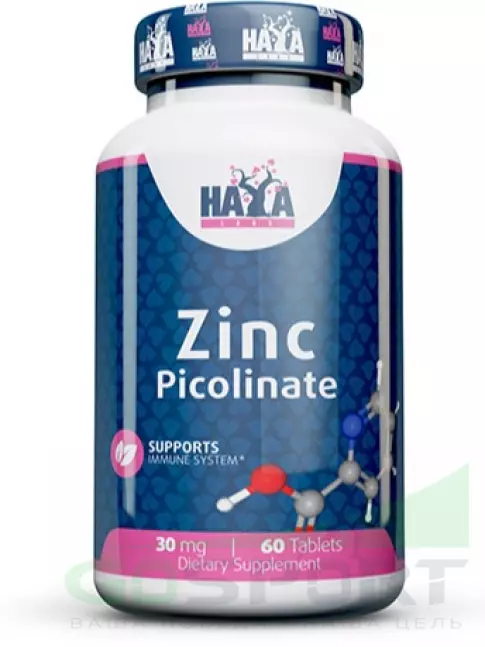 Цинк Haya Labs Zinc Picolinate 60 таблеток Цинк Haya Labs Zinc Picolinate 60 таблеток