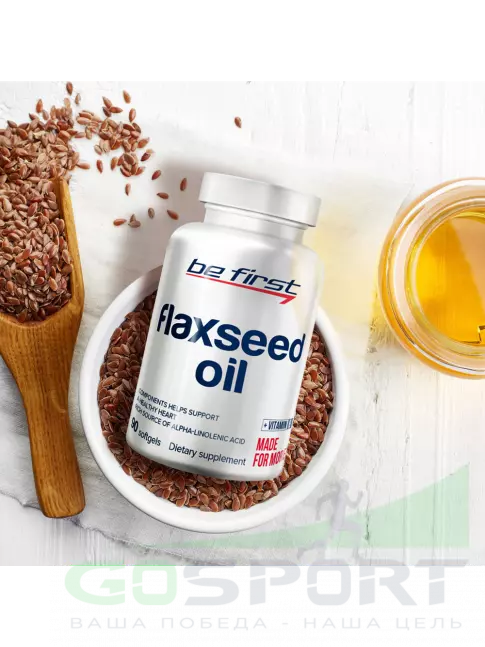 Омега-3 Be First Flaxseed Oil (льняное масло) 90 капсул Омега-3 Be First Flaxseed Oil (льняное масло) 90 капсул