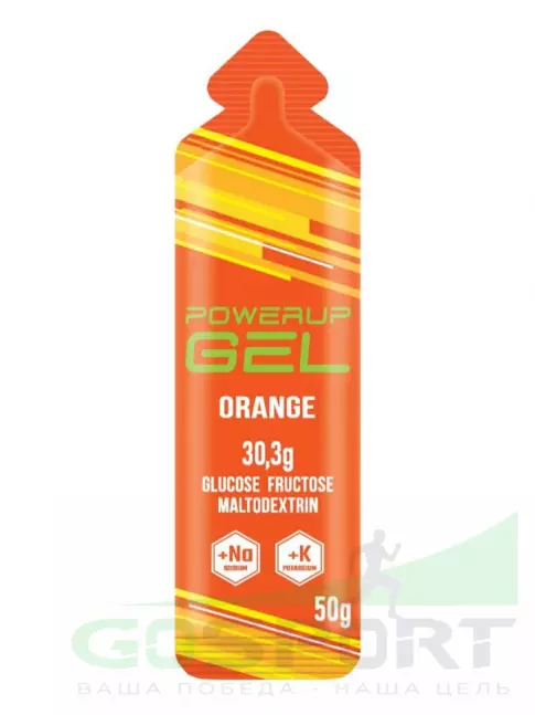 Гель питьевой Powerup GEL +Na +K саше 50 г, Апельсин Гель питьевой Powerup GEL +Na +K саше 50 г, Апельсин