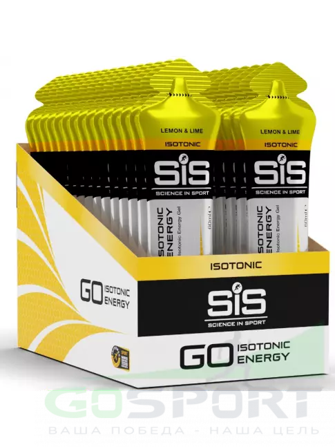 Гель питьевой SCIENCE IN SPORT (SiS) GO Isotonic Energy Gels 30 x 60 мл, Лимон-Лайм Гель питьевой SCIENCE IN SPORT (SiS) GO Isotonic Energy Gels 30 x 60 мл, Лимон-Лайм