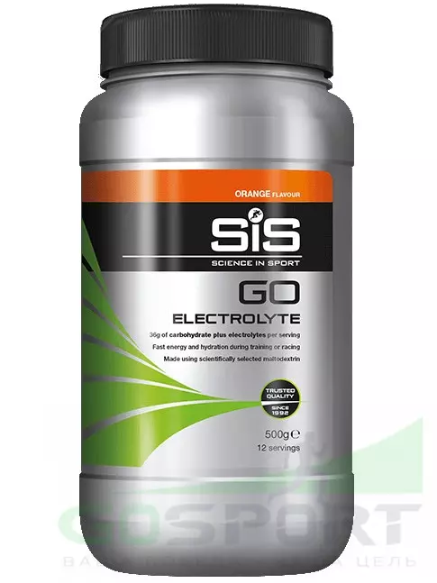 Изотоник SCIENCE IN SPORT (SiS) GO Electrolyte Powder 500 г, Апельсин Изотоник SCIENCE IN SPORT (SiS) GO Electrolyte Powder 500 г, Апельсин