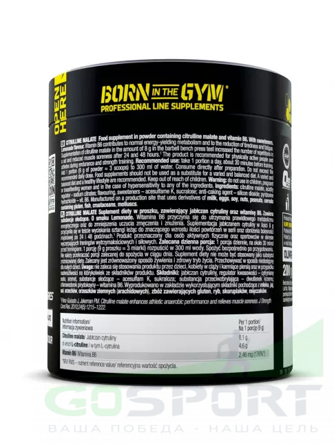 Цитруллин OLIMP Citrulline Malate 200 г, Лимонад Цитруллин OLIMP Citrulline Malate 200 г, Лимонад