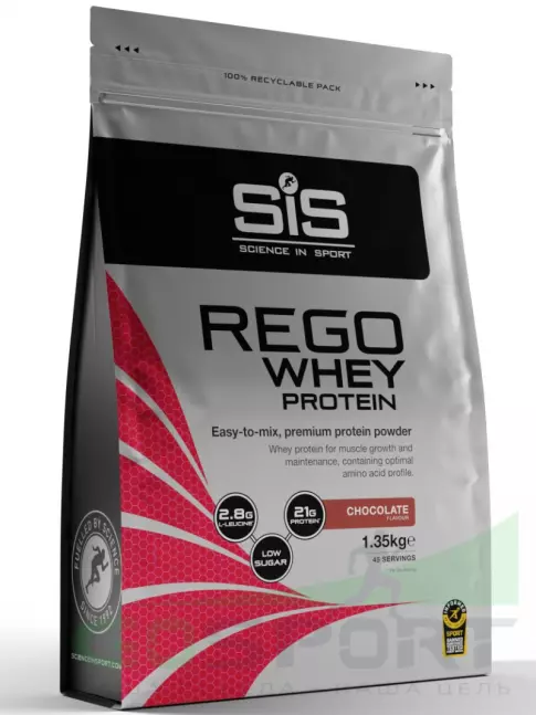 Комплексный протеин SCIENCE IN SPORT (SiS) REGO Whey Protein 1350 г, Шоколад Комплексный протеин SCIENCE IN SPORT (SiS) REGO Whey Protein 1350 г, Шоколад