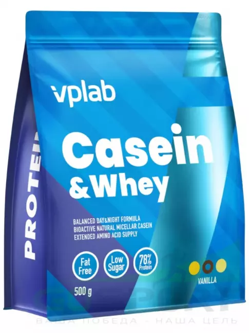 Казеиновый протеин VP Laboratory Casein & Whey 500 г, Ваниль Казеиновый протеин VP Laboratory Casein & Whey 500 г, Ваниль