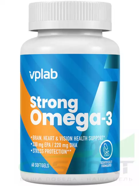 Омега-3 VP Laboratory STRONG OMEGA 3 60 капсул