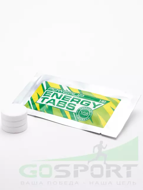 Углеводная загрузка Powerup Energy Tabs 3 таблетки Углеводная загрузка Powerup Energy Tabs 3 таблетки