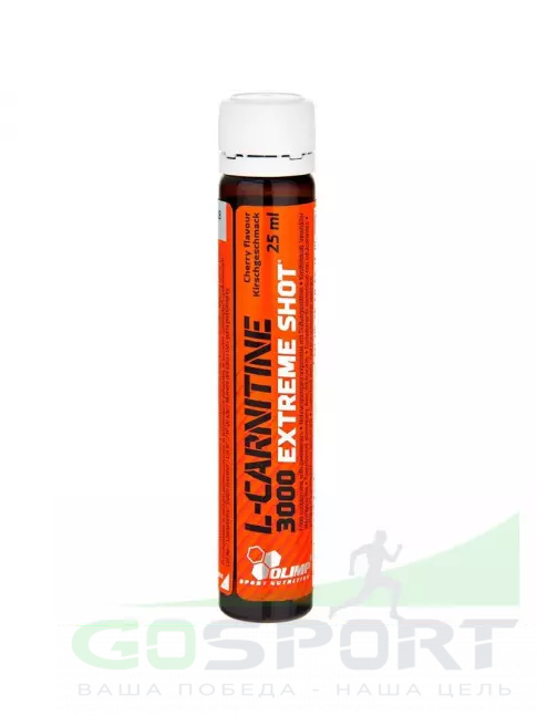 L-Карнитин жидкий OLIMP L-Carnitine 3000 Extreme Shot 25 мл, Вишня L-Карнитин жидкий OLIMP L-Carnitine 3000 Extreme Shot 25 мл, Вишня