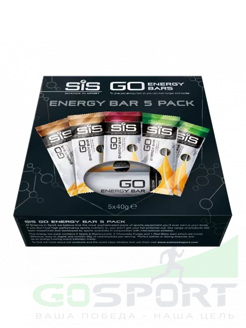 Энергетический батончик SCIENCE IN SPORT (SiS) GO Energy Bar 5 x 40 г, Mix Энергетический батончик SCIENCE IN SPORT (SiS) GO Energy Bar 5 x 40 г, Mix