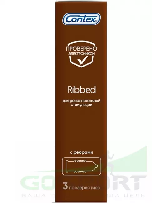 Презервативы Contex Ribbed 3 штуки Презервативы Contex Ribbed 3 штуки