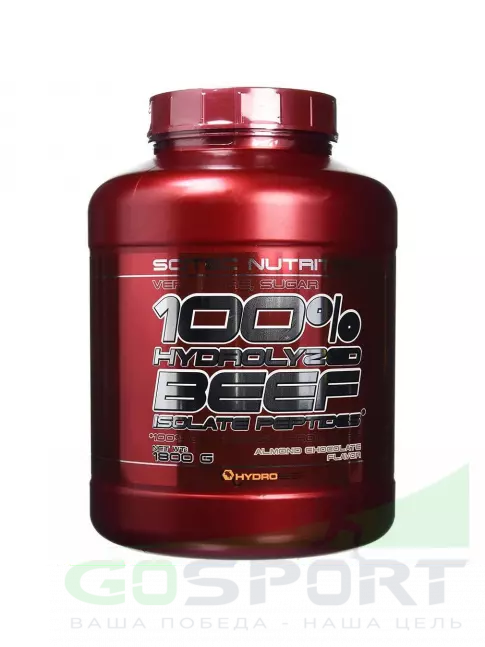 Изолят протеина Scitec Nutrition 100% Hydrolyzed Beef Isolate Peptides 1800 г, Фундук - Шоколад Изолят протеина Scitec Nutrition 100% Hydrolyzed Beef Isolate Peptides 1800 г, Фундук - Шоколад