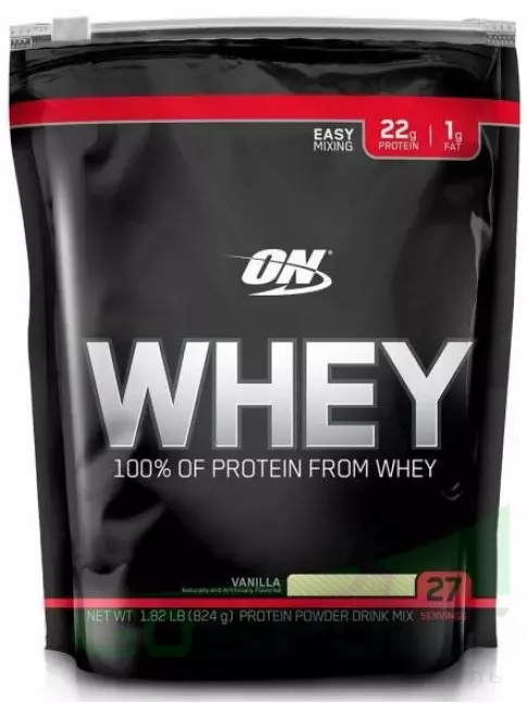 Сывороточный протеин Optimum Nutrition ON Whey 828 г, Ваниль Сывороточный протеин Optimum Nutrition ON Whey 828 г, Ваниль