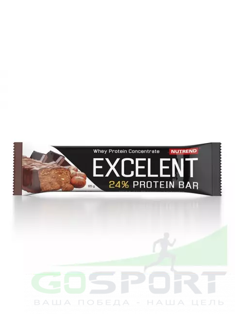 Протеиновый батончик NUTREND Excelent Protein Bar 85 г, Шоколад с орехами Протеиновый батончик NUTREND Excelent Protein Bar 85 г, Шоколад с орехами