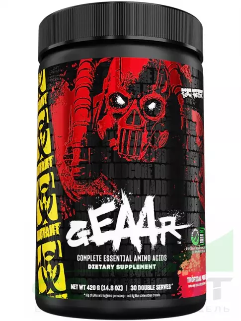 Аминокислоты Mutant GEAAR 420 г, Тропические фрукты Аминокислоты Mutant GEAAR 420 г, Тропические фрукты