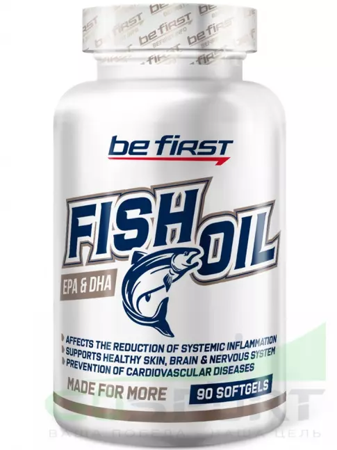 Омега-3 Be First Fish Oil omega-3 (рыбный жир 20% ПНЖК) 90 капсул Омега-3 Be First Fish Oil omega-3 (рыбный жир 20% ПНЖК) 90 капсул