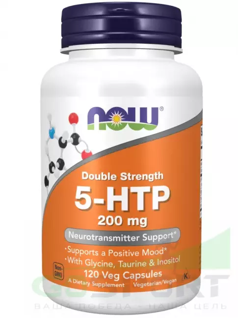 5-HTP NOW Foods 5-HTP 200 mg 120 веган капсул 5-HTP NOW Foods 5-HTP 200 mg 120 веган капсул