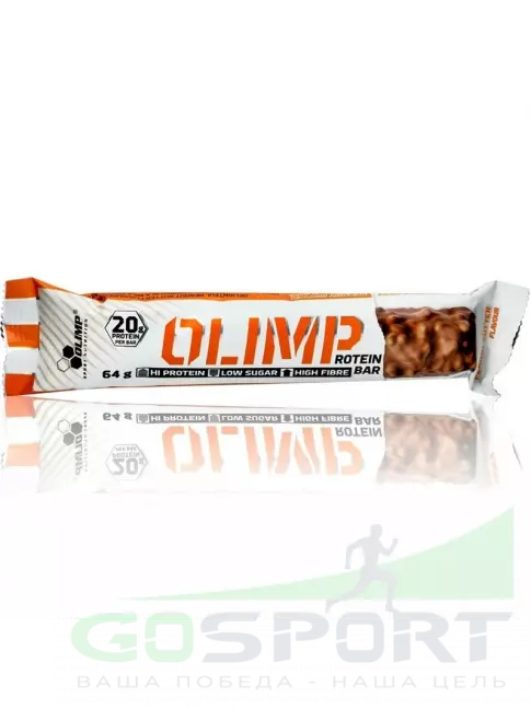 Протеиновый батончик OLIMP Protein Bar 64 г 64 г, Арахисовое масло Протеиновый батончик OLIMP Protein Bar 64 г 64 г, Арахисовое масло