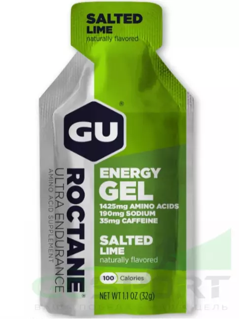 Гель питьевой GU Energy Labs GU ROCTANE Energy Gel 35mg caffeine 5 x 32 г, Соленый лайм Гель питьевой GU Energy Labs GU ROCTANE Energy Gel 35mg caffeine 5 x 32 г, Соленый лайм