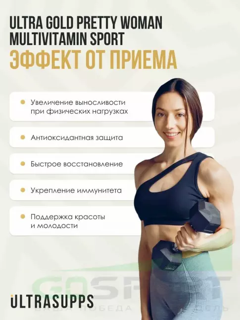 Витамины для женщин UltraSupps Pretty Women Multivitamin 180 каплет
