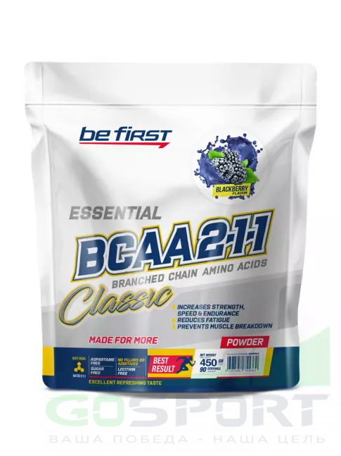 BCAA Be First BCAA Classic 450 г, Ежевика BCAA Be First BCAA Classic 450 г, Ежевика