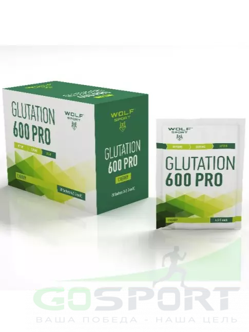 L-Глютамин WolfSport Glutation 600 PRO 20 x 4,5 г, Вишня L-Глютамин WolfSport Glutation 600 PRO 20 x 4,5 г, Вишня
