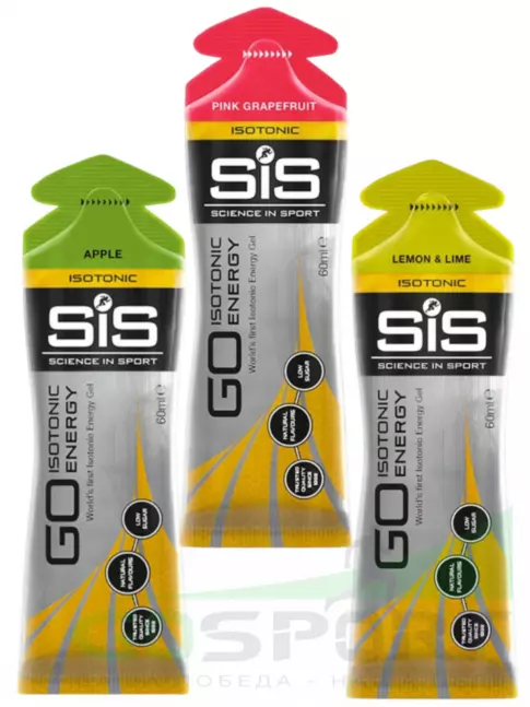 Гель питьевой SCIENCE IN SPORT (SiS) GO Isotonic Energy Gels 3 x 60 мл, Микс №6 Гель питьевой SCIENCE IN SPORT (SiS) GO Isotonic Energy Gels 3 x 60 мл, Микс №6
