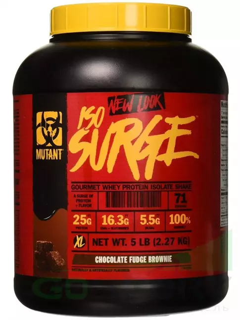 Изолят протеина Mutant Iso Surge 2270 г, Шоколадный Брауни Изолят протеина Mutant Iso Surge 2270 г, Шоколадный Брауни